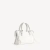 Women’s le city bag small giant studs with rhinestones in optic white