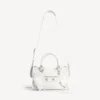 Women’s le city bag small giant studs with rhinestones in optic white