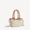 Women’s le city beach tote bag small in beige/camel
