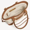 Women’s le city beach tote bag small in beige/camel