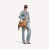 Women’s le city hobo bag medium in camel