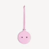 Women’s le city round mirror charm in bubbly pink
