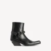 Women’s memphis bootie with harness in black