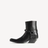 Women’s memphis bootie with harness in black