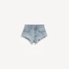Women’s mini shorts in bleach light bleu