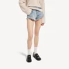 Women’s mini shorts in bleach light bleu