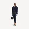 Women’s mini shorts in navy/black overdyed