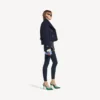 Women’s mini shorts in navy/black overdyed