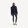 Women’s mini shorts in navy/black overdyed