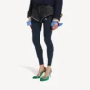 Women’s mini shorts in navy/black overdyed
