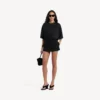 Women’s mini tailored skort in black