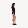 Women’s mini tailored skort in black