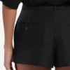 Women’s mini tailored skort in black