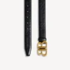 Women’s monaco belt in black