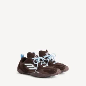 Men’s monday ultra sneaker in brown/white/light blue/beige