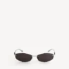Women’s nano d-frame sunglasses in silver