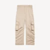 Women’s relaxed cargo pants in beige