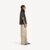 Women’s relaxed cargo pants in beige