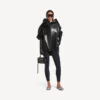 Women’s relaxed hoodie in black