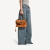 Women’s rodeo handbag small in tan cowboy