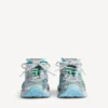 Women’s runner sneaker in grey/green/blue