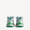 Women’s runner sneaker in grey/green/blue
