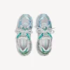 Women’s runner sneaker in grey/green/blue