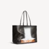 Women’s select tote bag large in black/orange
