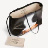 Women’s select tote bag large in black/orange