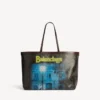 Women’s select tote bag large in black/yellow