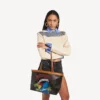 Women’s select tote bag medium in black/red