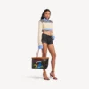 Women’s select tote bag medium in black/red