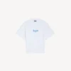 Women’s sketchy short sleeve top in white