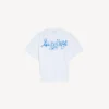 Women’s sketchy short sleeve top in white