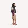 Women’s sleeveless blouson in moka