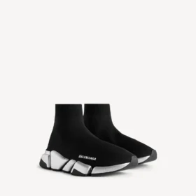 Women’s speed 2.0 recycled knit sneaker in black/silver