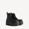Women’s strike platform bootie in black