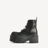 Women’s strike platform bootie with charms in black/multicolor