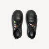 Women’s strike platform bootie with charms in black/multicolor