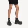 Women’s strike platform bootie with charms in black/multicolor