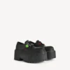 Women’s strike platform derby with charms in black/multicolor