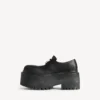 Women’s strike platform derby with charms in black/multicolor