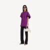 Women’s structured t-shirt in violet
