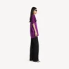 Women’s structured t-shirt in violet