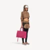 Women’s techwear cropped jacket in camel