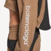 Women’s techwear cropped jacket in camel