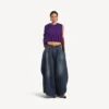 Women’s tulipe pants in dark ocean