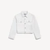 Women’s wings classic boxy jacket in white