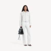 Women’s wings classic boxy jacket in white