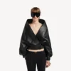 Women’s wrap jacket in black